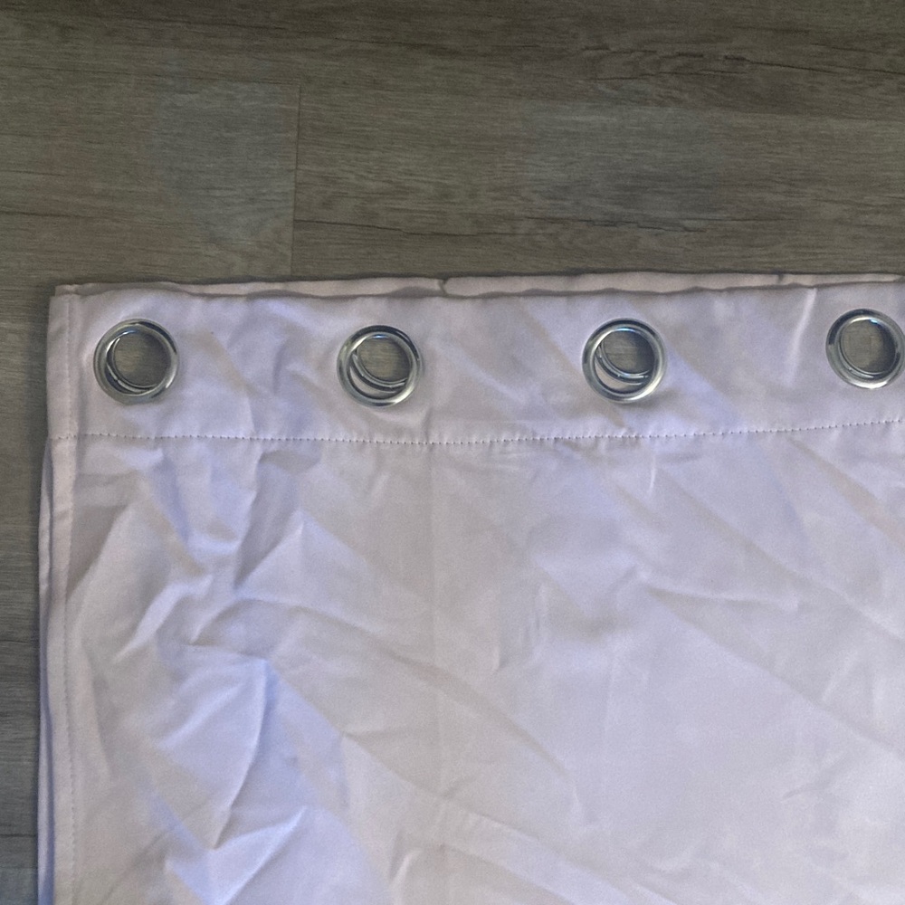 Light pink heavy duty blackout Curtains with Silver Grommets (4 panels)